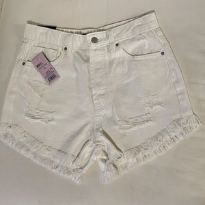 ✨NWT✨ Wild Fable By Target High-Rise White Denim Shorts Size 8